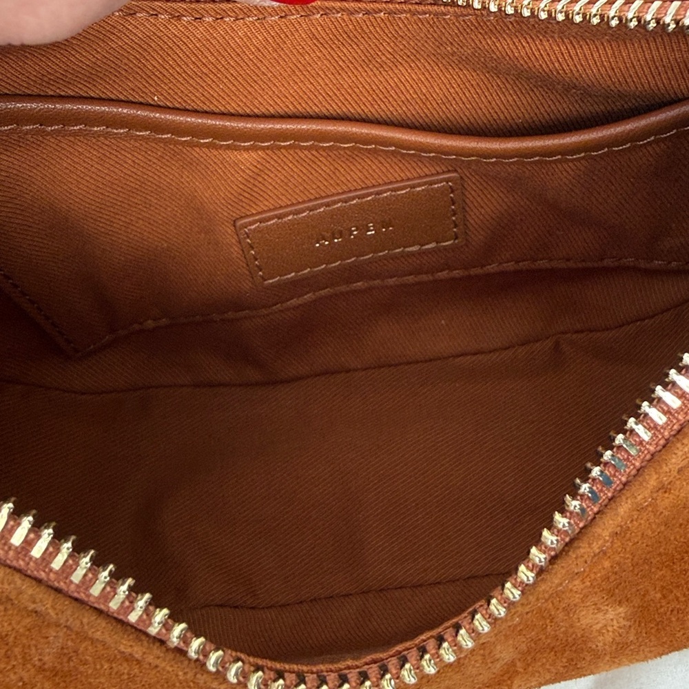 NEW Aupen Joy Surprise Bag in Mocha Suede - Picture 3 of 9